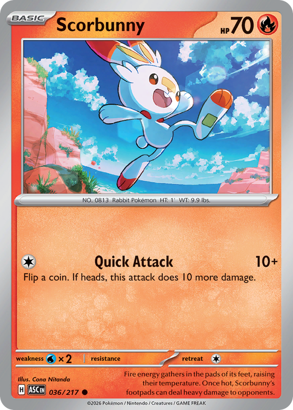 Scorbunny - 36/217 - Normal