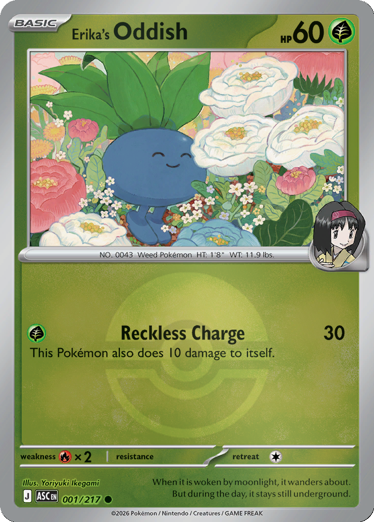 Erika's Oddish - 1/217 - Poké Ball Holo