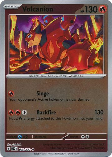 Volcanion - 25/132 - Reverse