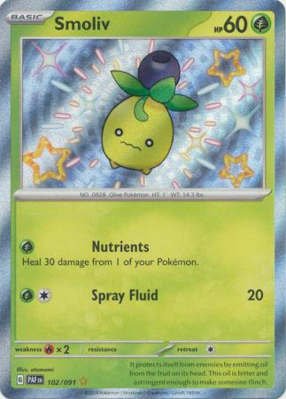 Smoliv Shiny Zeldzaam - 102/091