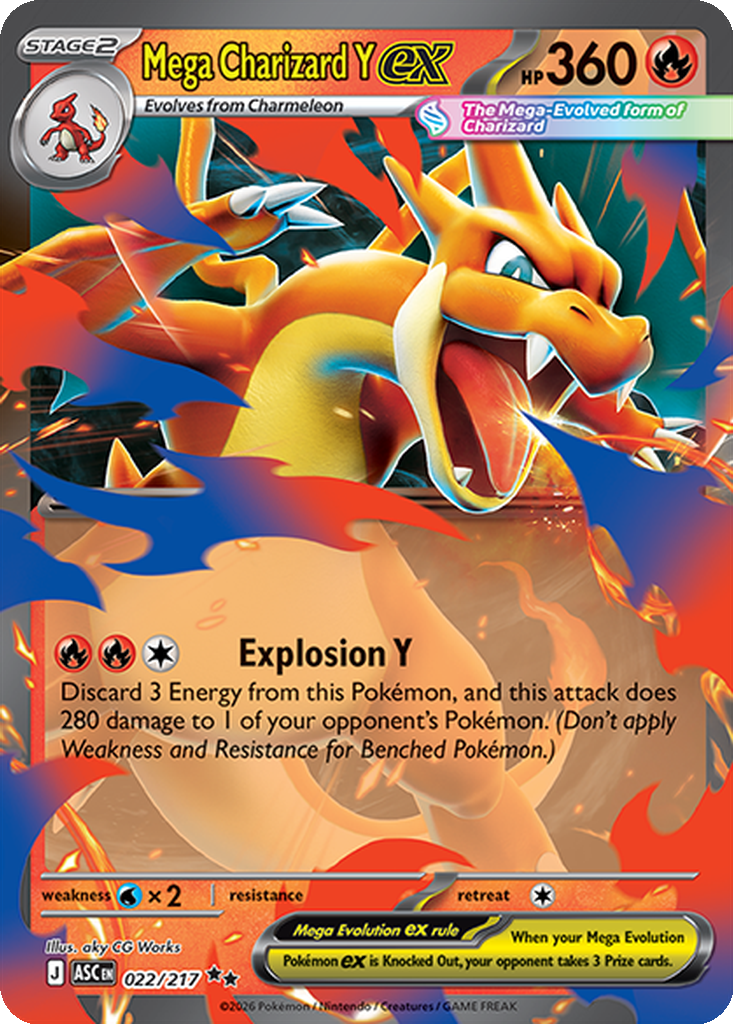 Mega Charizard Y ex - 22/217 - Holo