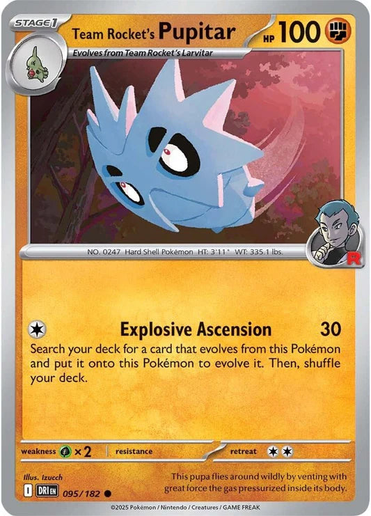 Team Rocket's Pupitar - 95/182 - Normaal