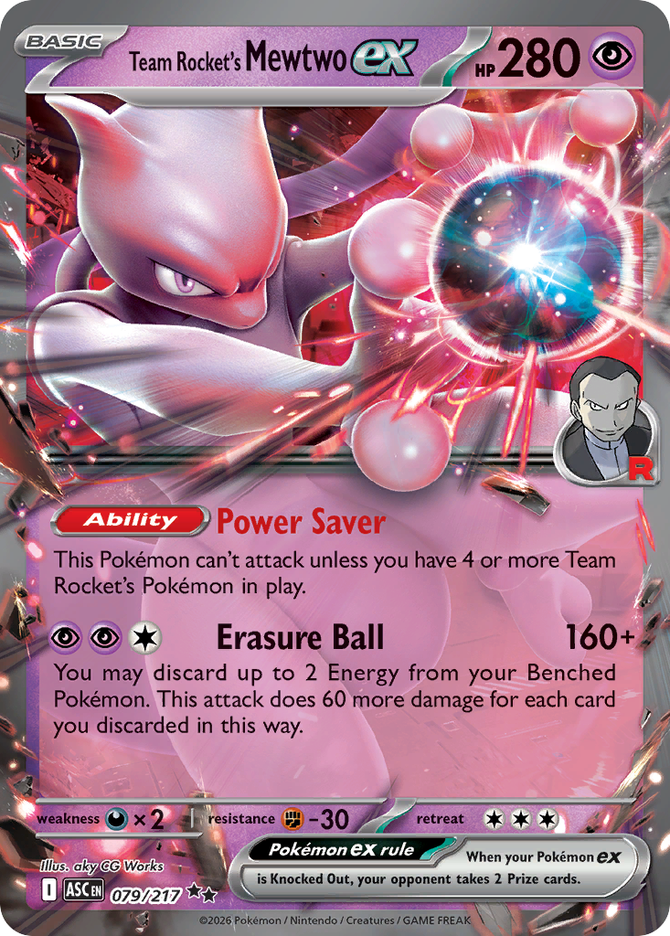Team Rocket's Mewtwo ex - 79/217 - Holo
