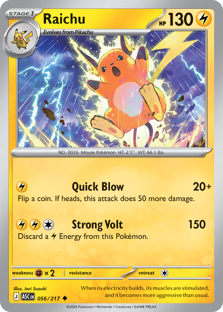 Raichu - 56/217 - Normal