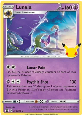 Lunala - 15/25 - Holo
