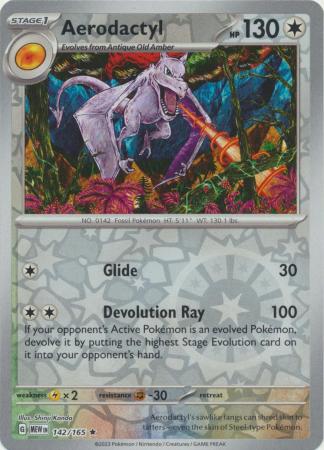 Aerodactyl - 142/165 - Reverse