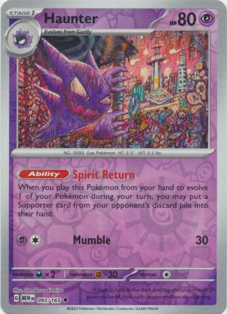 Haunter - 93/165 - Reverse