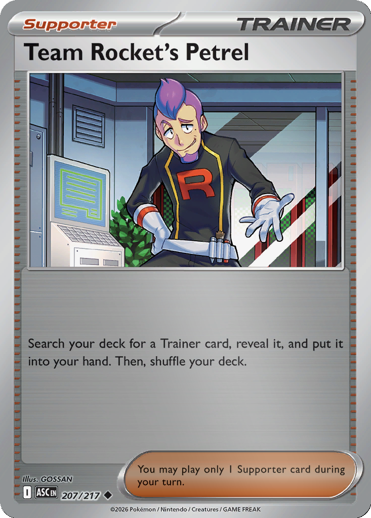 Team Rocket's Petrel - 207/217 - Reverse Holo