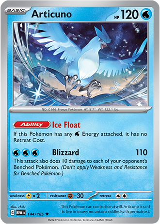 Articuno - 144/165 - Holo
