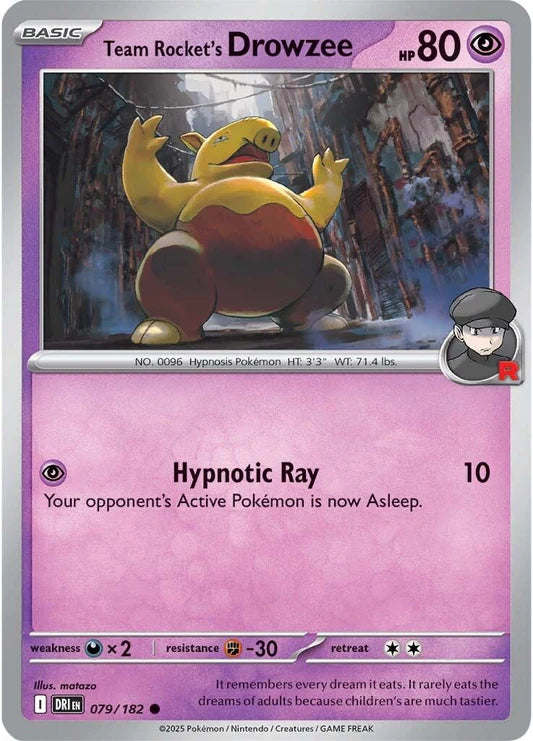 Team Rocket's Drowzee - 79/182 - Normaal