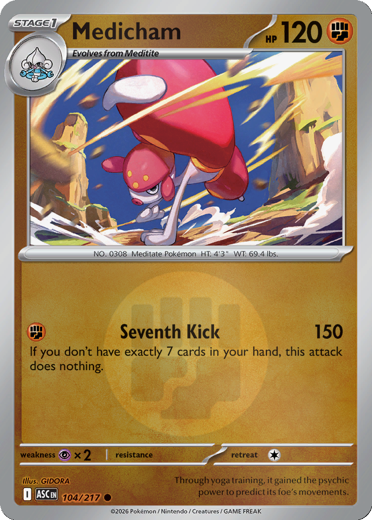Medicham - 104/217 - Reverse Holo