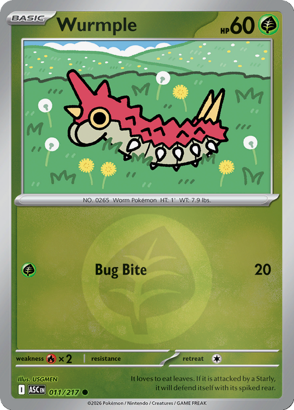 Wurmple - 11/217 - Reverse Holo