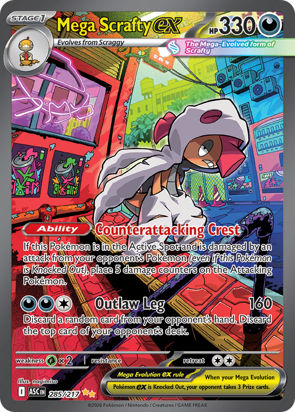 Mega Scrafty ex - 285/217 - Holo