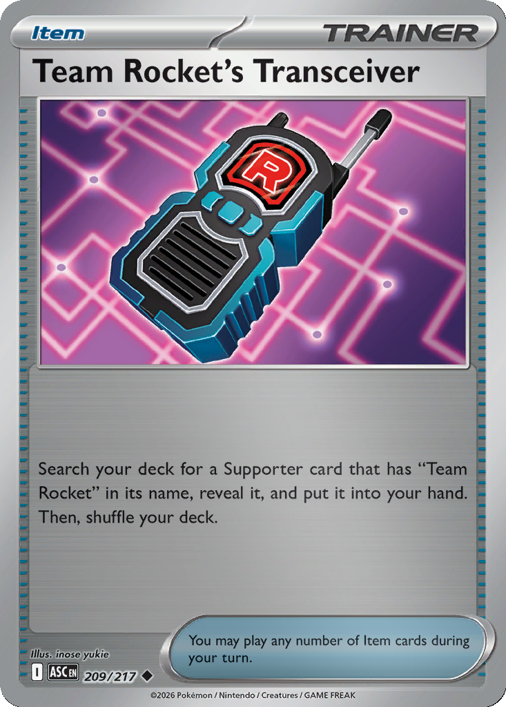 Team Rocket's Transceiver - 209/217 - Reverse Holo