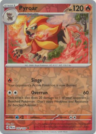 Pyroar - 32/193 - Reverse