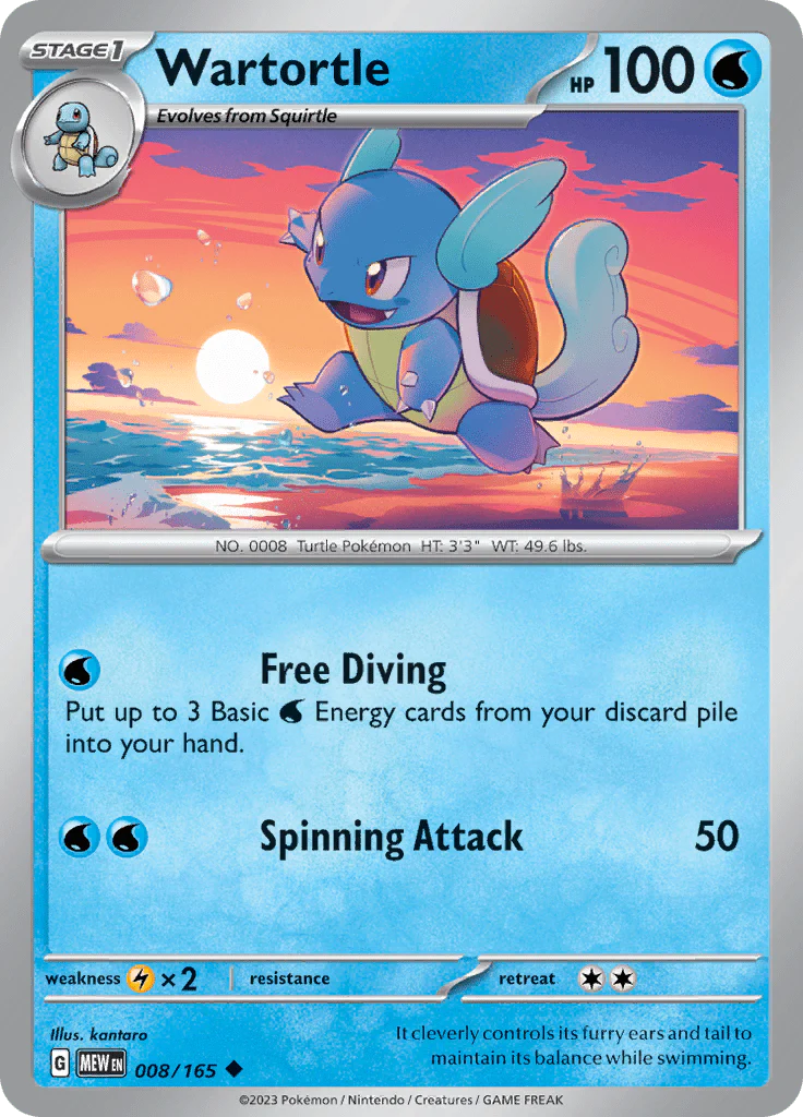 Wartortle - 8/165 - Normaal
