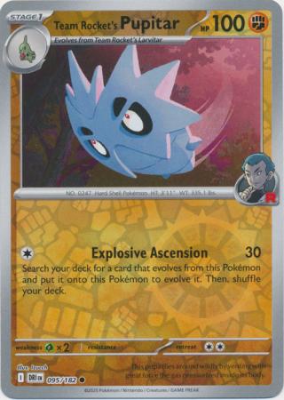 Team Rocket's Pupitar - 95/182 - Reverse