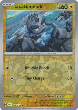 Alolan Geodude - 44/159 - Reverse