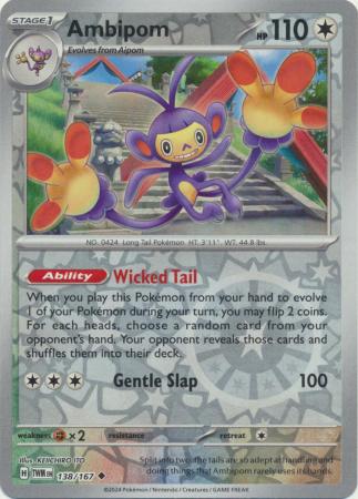 Ambipom - 138/167 - Reverse