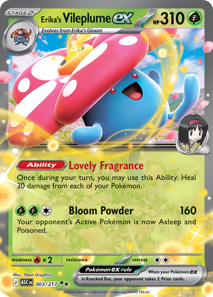 Erika's Vileplume ex - 3/217 - Holo