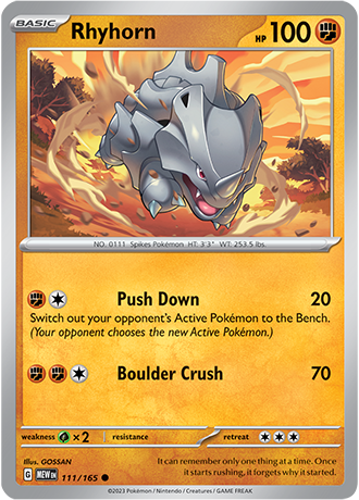 Rhyhorn - 111/165 - Normal