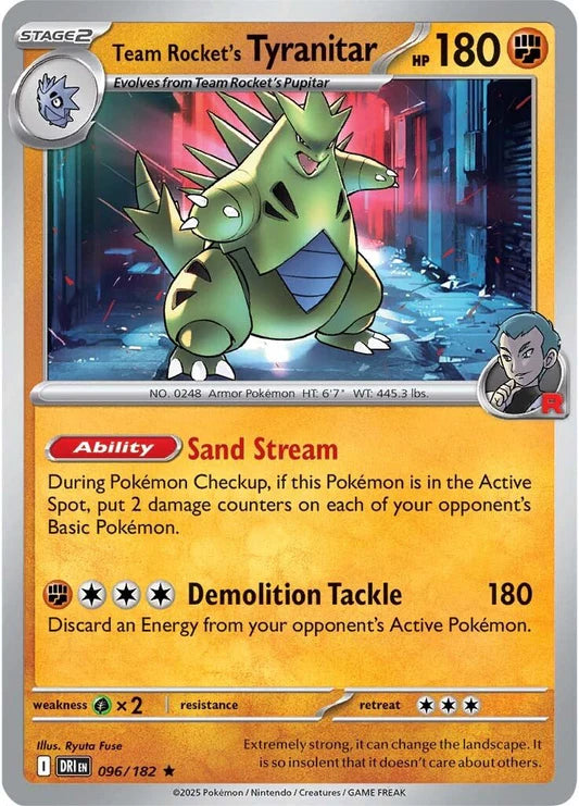 Team Rocket's Tyranitar - 96/182 - Holo