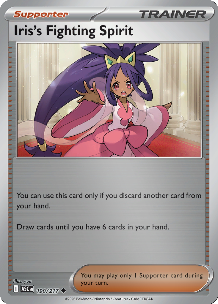 Iris's Fighting Spirit - 190/217 - Reverse Holo
