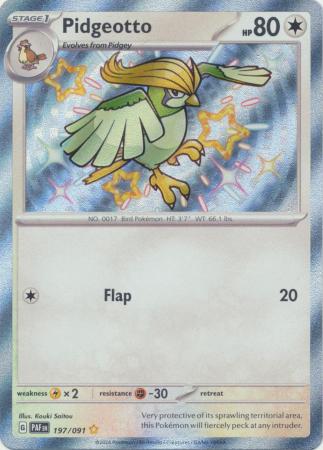 Pidgeotto Shiny Rare - 197/091