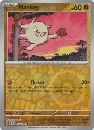 Mankey - 56/165 - Reverse