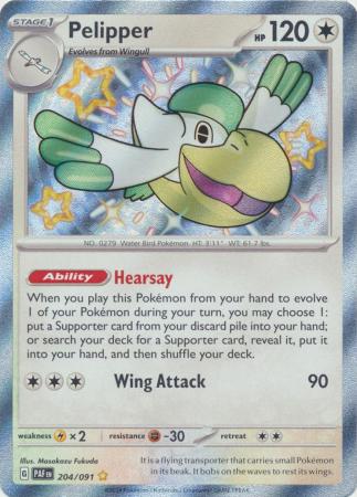 Pelipper Shiny Rare - 204/091
