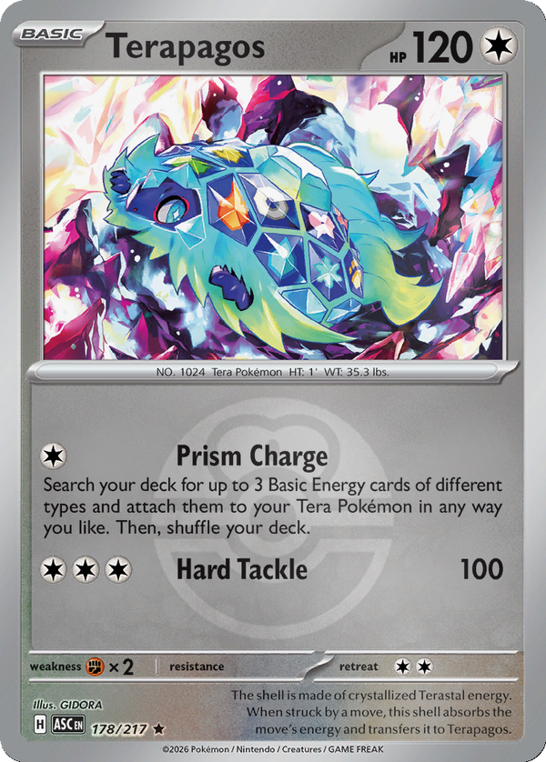 Terapagos - 178/217 - Love Ball Holo