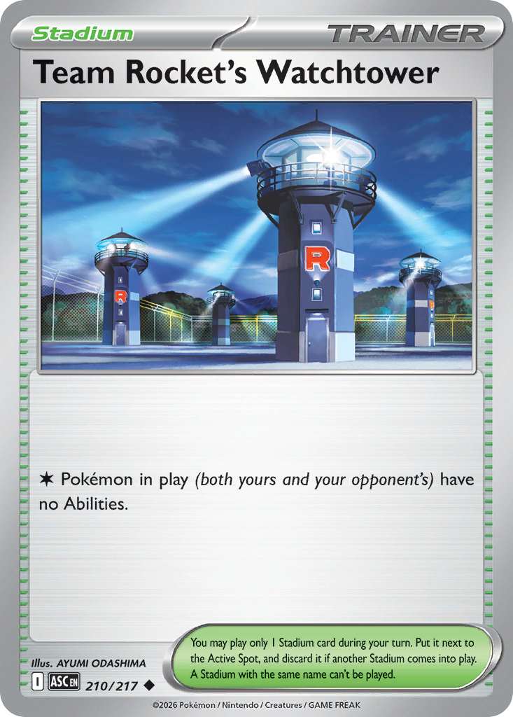 Team Rocket's Watchtower - 210/217 - Normal