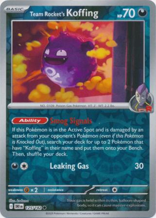 Team Rocket's Koffing - 125/182 - Reverse