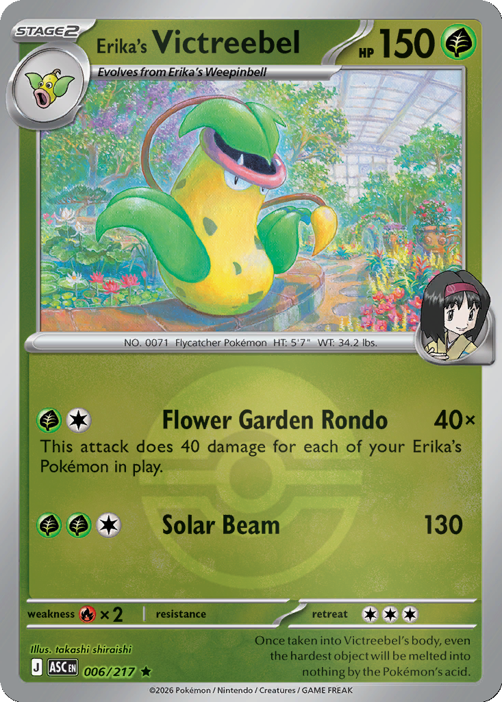 Erika's Victreebel - 6/217 - Poké Ball Holo