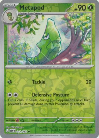 Metapod - 11/165 - Reverse