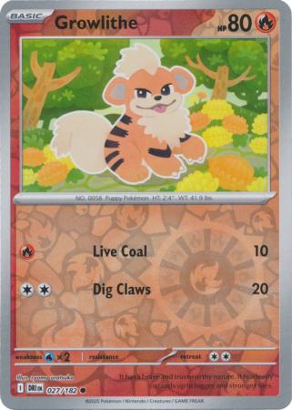 Growlithe - 27/182 - Reverse