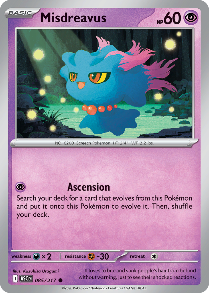 Misdreavus - 85/217 - Normal