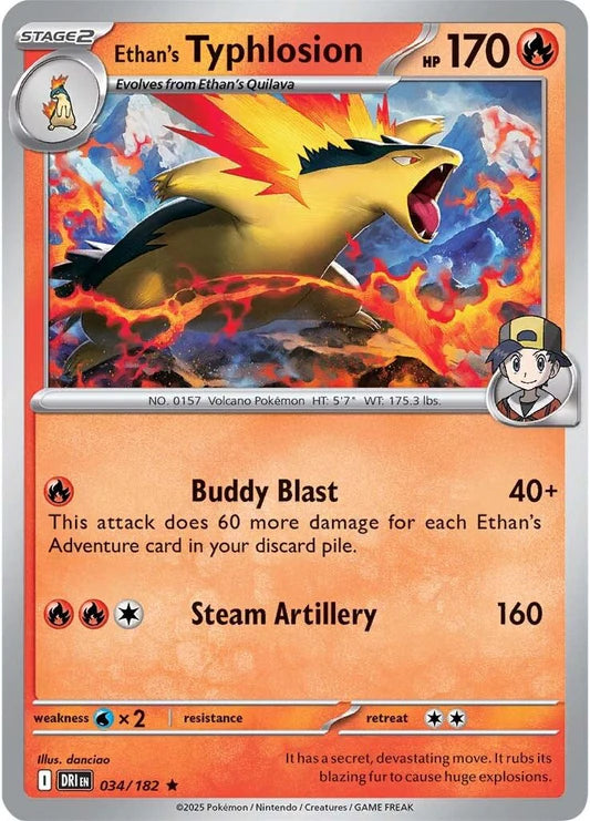 Ethan's Typhlosion - 34/182 - Holo
