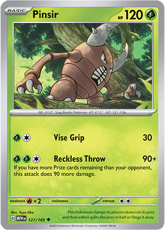 Pinsir - 127/165 - Normaal