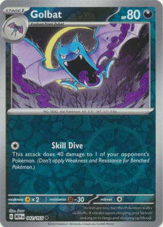 Golbat - 42/165 - Reverse