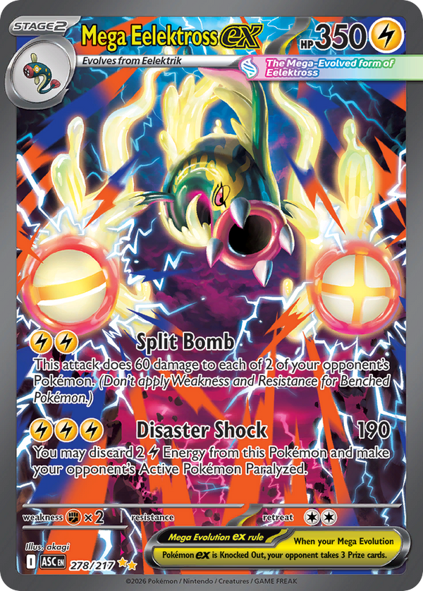 Mega Eelektross ex - 278/217 - Holo