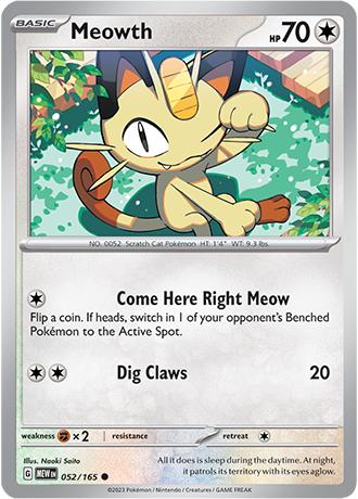 Meowth - 52/165 - Normal