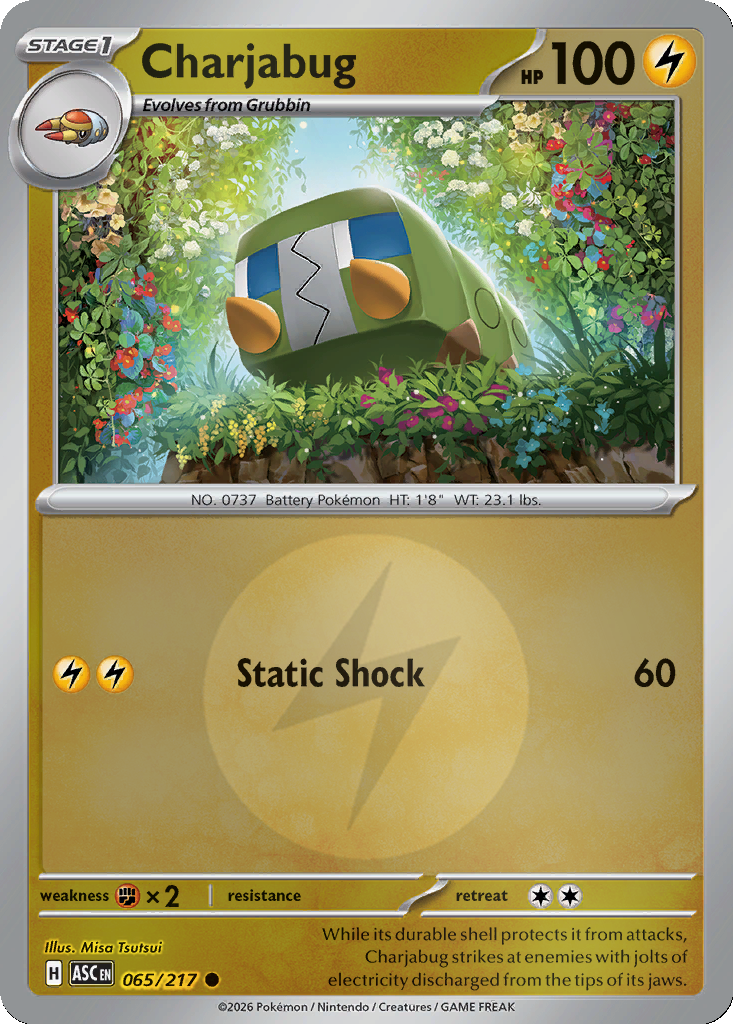 Charjabug - 65/217 - Reverse Holo