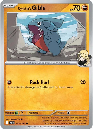 Cynthia's Gible - 102/182 - Normaal