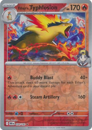 Ethan's Typhlosion - 34/182 - Reverse