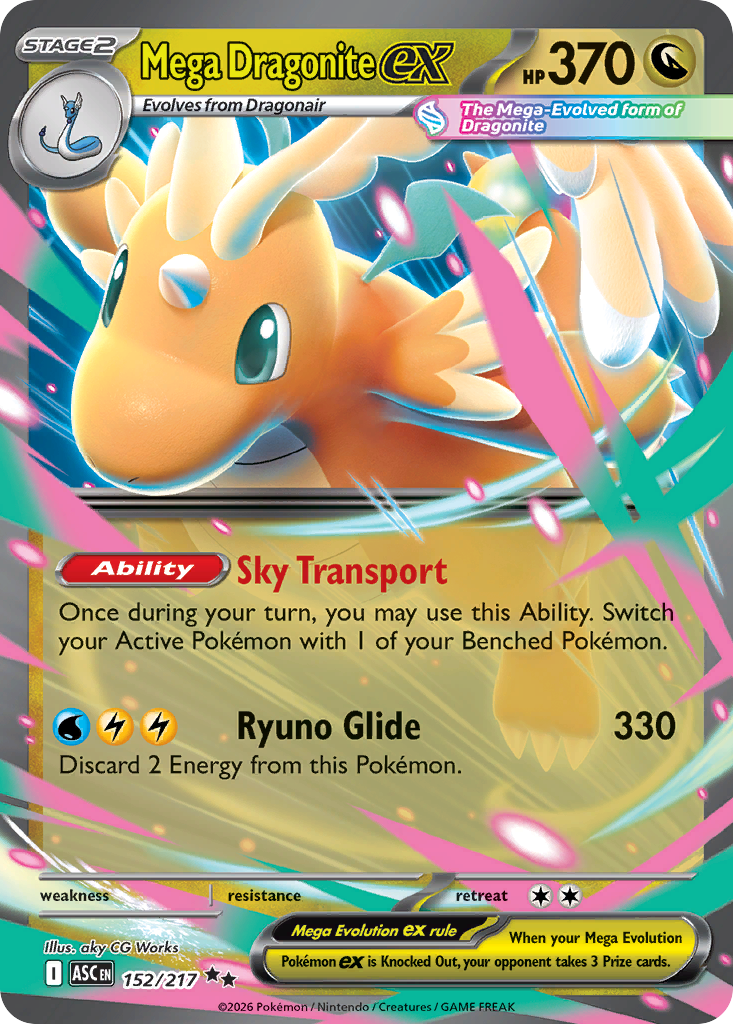 Mega Dragonite ex - 152/217 - Holo