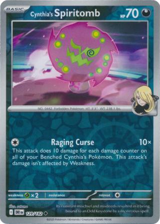 Cynthia's Spiritomb - 129/182 - Reverse