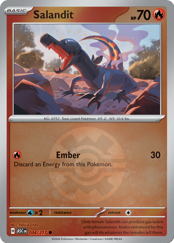 Salandit - 34/217 - Quick Ball Holo