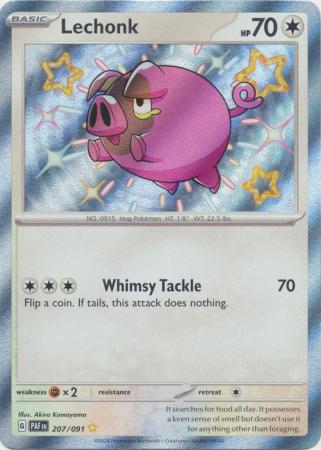 Lechonk Shiny Rare - 207/091