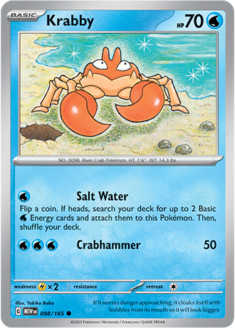 Krabby - 98/165 - Normal